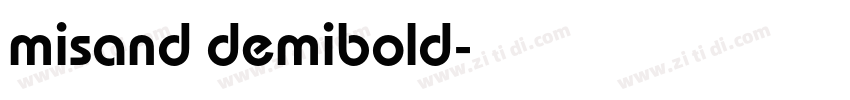 misand demibold字体转换
